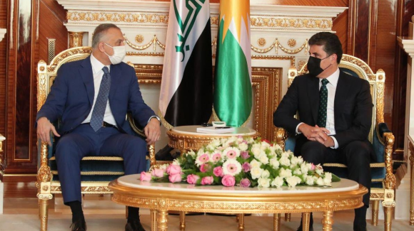 Mustafa al-Kadhimi, Nechirvan Barzani agree on dialogue, referring to constitution to solve tensions