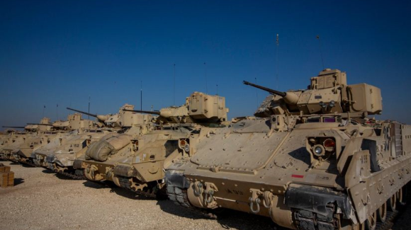 US Army mechanized units return to Syria Kurdish region