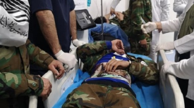 62 زخمی در نتیجه تیراندازی و پرتاب گاز اشک‌آور از سفارت آمریکا در بغداد