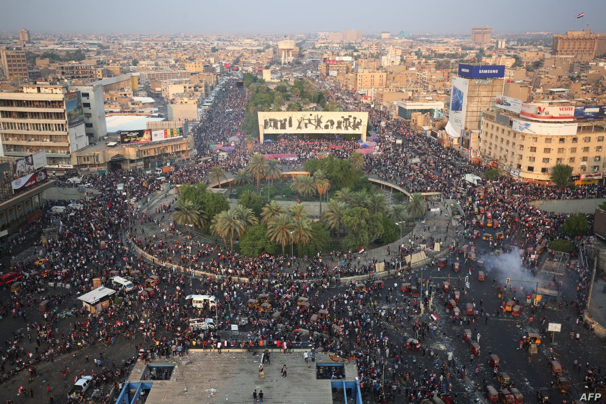 تظاهرات گسترده عراقی ها در اولین سالگرد آغاز اعتراضات در این کشور
