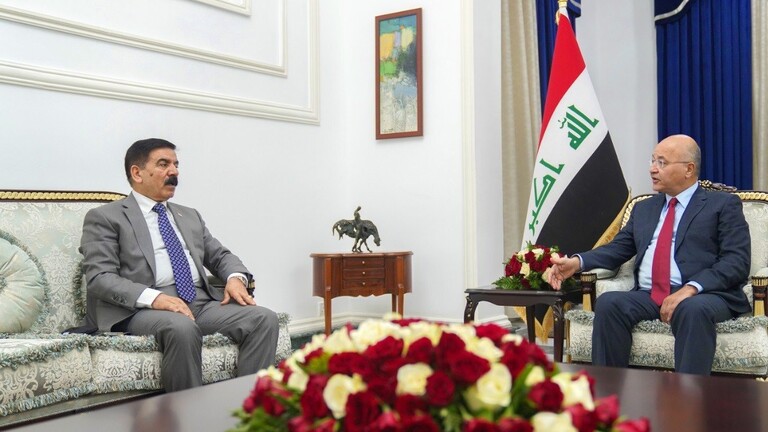 دیدار و گفتگوی برهم صالح با وزیر دفاع عراق درباره تأمین امنیت هیأت های دیپلماتیک