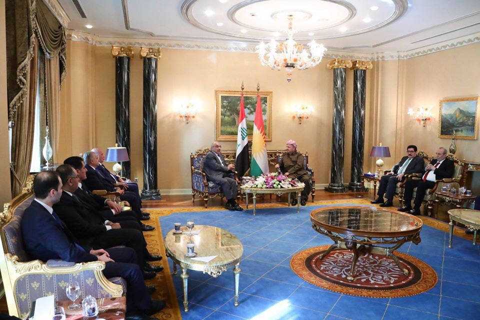 مەسعوود بارزانی و عادل عەبدولمەھدی دیداریان کرد