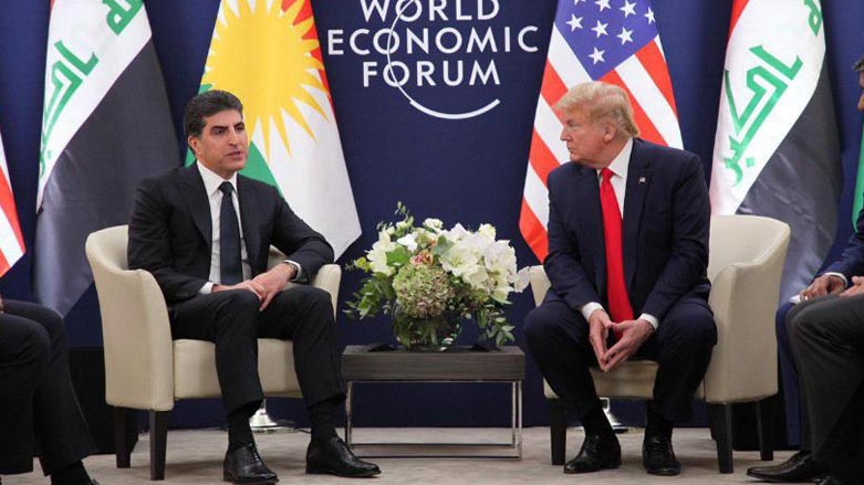 نێچیرڤان بارزانی و تره‌مپ له‌ داڤۆس کۆ بوونه‌وه‌