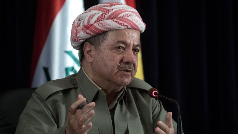 مەسعوود بارزانى هەڵوێستى خۆى لەبارەى حکوومەتەکەى محەممەد تۆفیق عەلاوی دەربڕى
