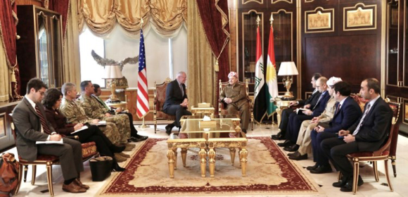 مەسعوود بارزانی و جێفری جەخت لە گەشەپێدان بە پێوەندییەکانی ئەمەریکا و هەرێمی کوردستان دەکەنەوە