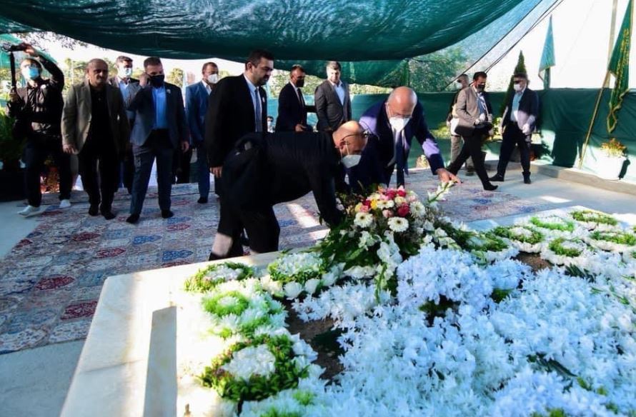 سەرۆککۆماری عێراق سەردانی گڵکۆی شێخ محەمەد کەسنەزانیی کرد