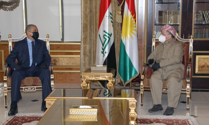 مەسعوود بارزانی پێشوازیی لە وەزیری ناوخۆی عێراق كرد